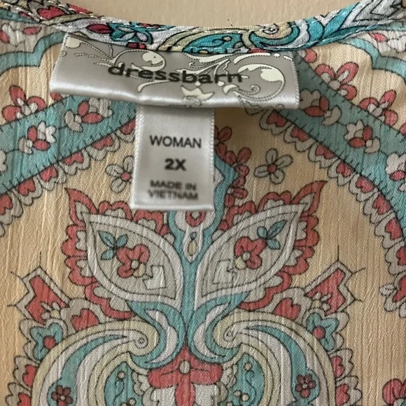 Dress Barn Multicolor Paisley Blouse - Picture 10 of 10